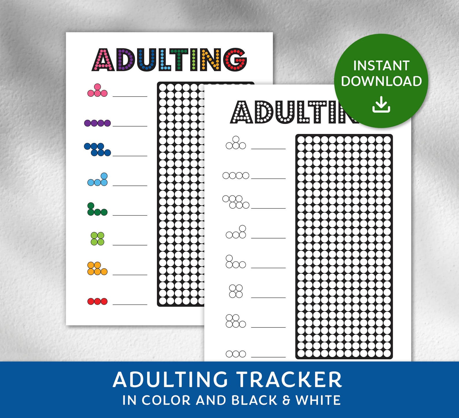 Fun Tracker Pass Adulting Tracker Printable, Journal Page, Fun Habit Tracker ...