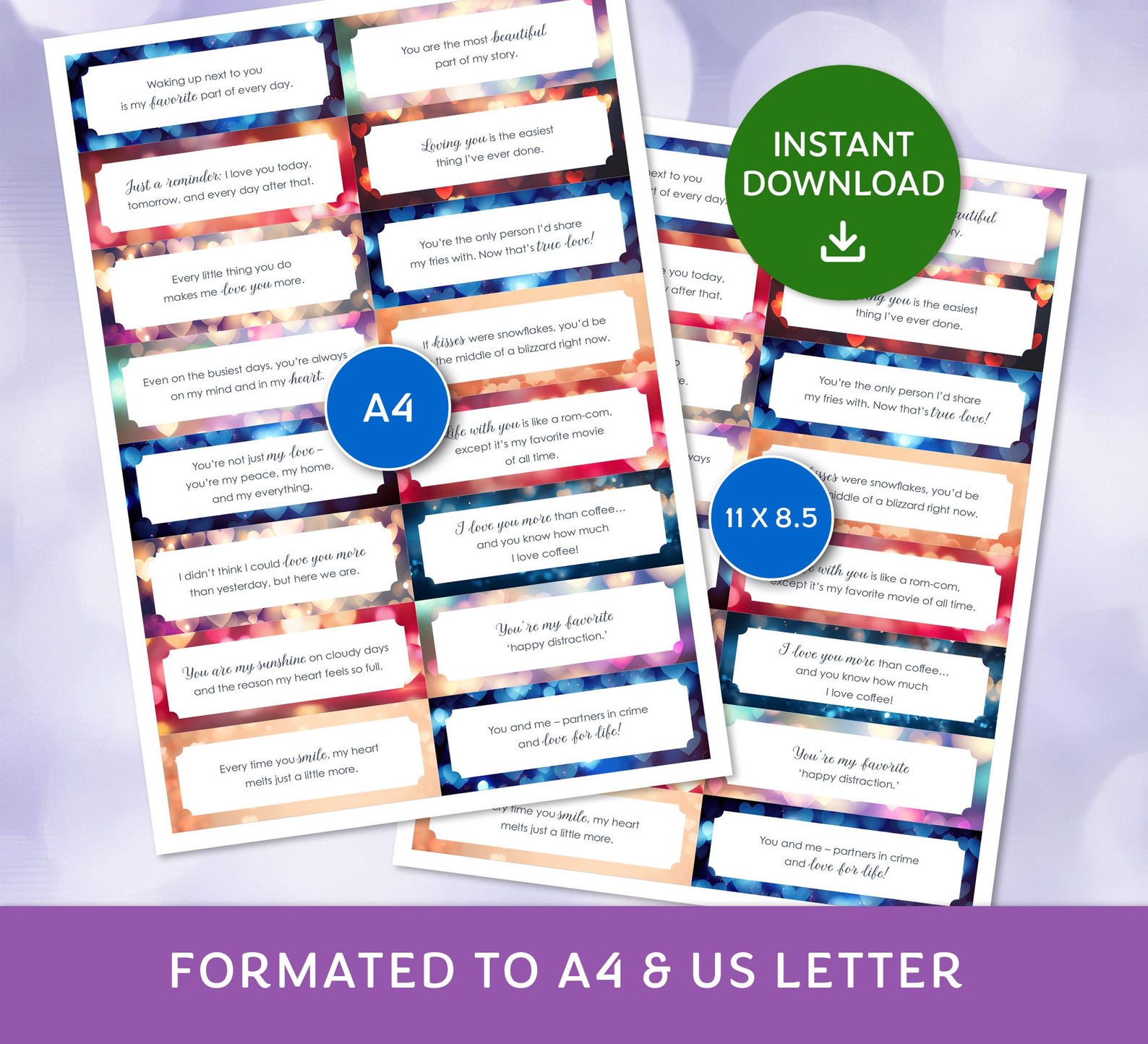 352 Printable Love Notes, Fun Mini Love Notes, Funny Love Letters, Mini ...