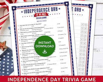 4th of July Trivia Game, Fourth of July Trivia Game, US trivia quiz, American Independence Day quiz, Fun 4th of July, Family Reunion Games