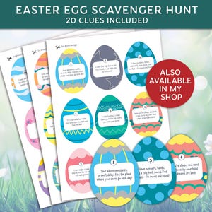 Easter Egg Scavenger Hunt also available in my shop