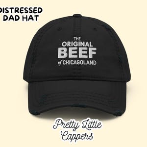 Das originale Rind von Chicagoland-Hut - gestickte Distressed Dad-Mütze - Der originale Berf von Chicagoland-Hut, die Bären-TV-Show,