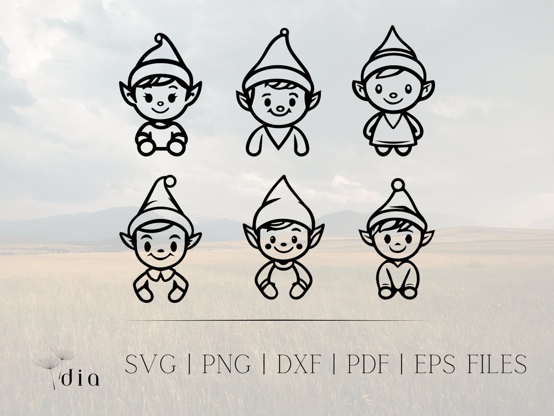 Svg Weihnachten | Elf Design | Elf Clip Art Svg File for Cricut Elf Svg ...