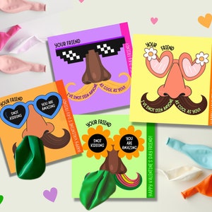Lustige Klassenzimmer Valentinstag Karte, Klassenzimmer Valentinstag für 10-jährige Mädchen, Vorschuljungen Klassenzimmer Valentinstag digitales Produkt