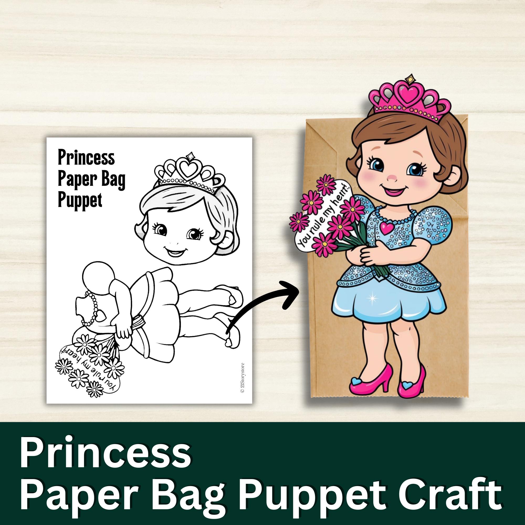 Puppet Princess Design Paper Bag Princess Puppet Templates