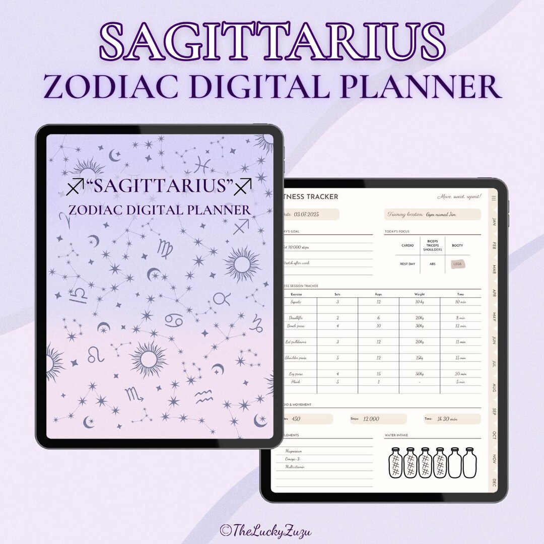 SAGITTARIUS Planner, Zodiac Planner, Astrology Planner, 2025 Planner ...
