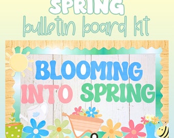 Spring Bulletin Board Kit | English, French & Spanish Quotes