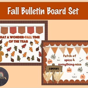 Seasonal Autumn Decor Set - English & French