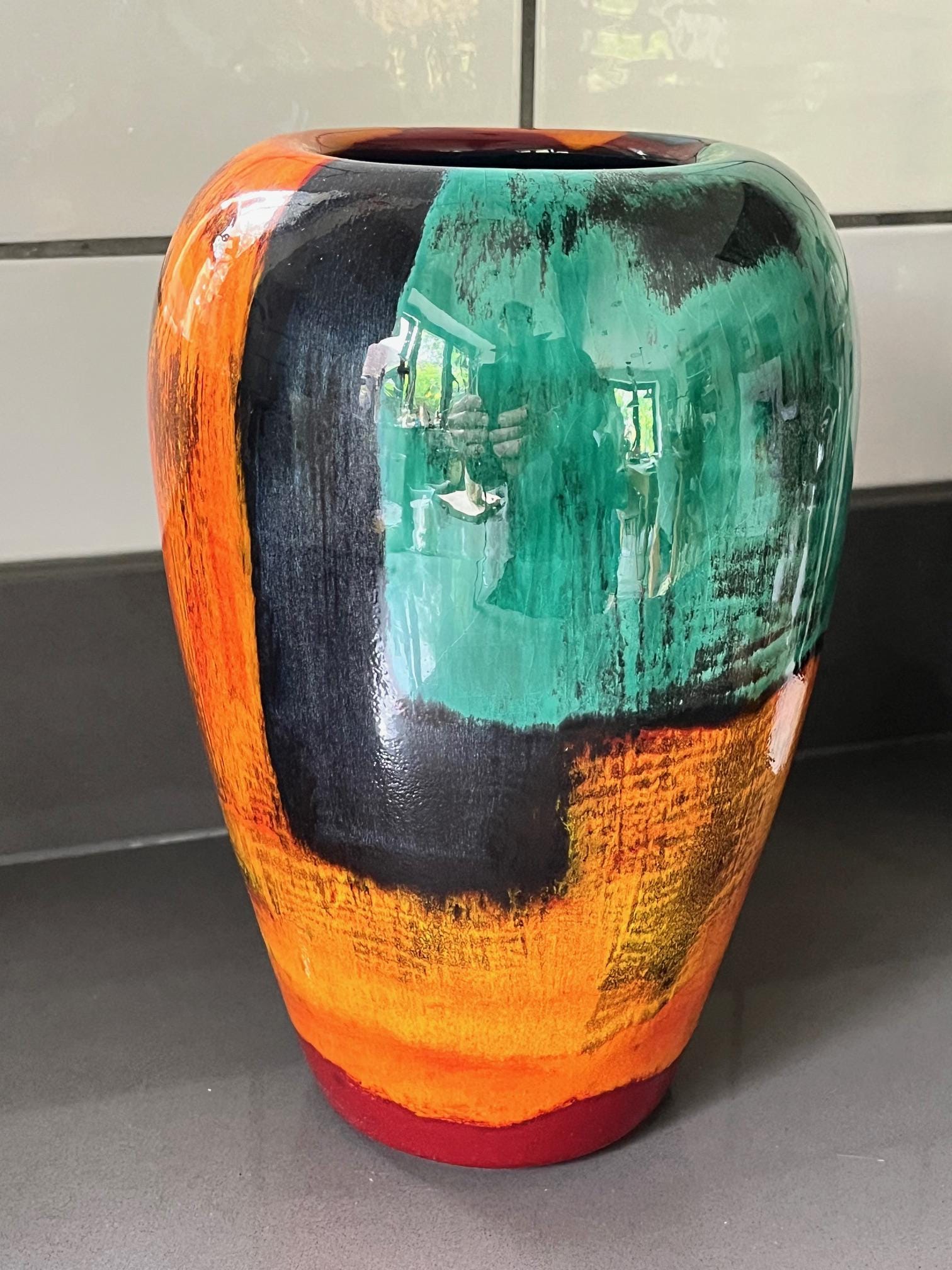 Large Poole Pottery Vase - Etsy