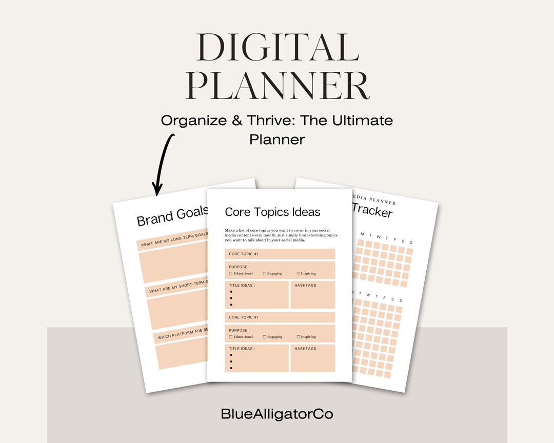 Social Media Daily Planner