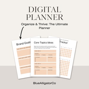 Social Media Daily Planner || Printable planner || Organizer tool || Planner template || Time management || Daily planner