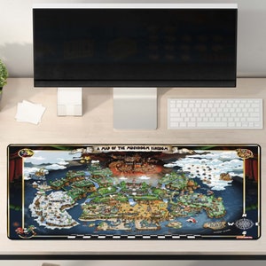 Supermario Magic Mushroom Map Deskmat, Gamer Deskmat, Nerd Gifts For Him, Computer Nerd Gifts, Gifts For Nerd Boyfriend, Nerd Gifts For Her