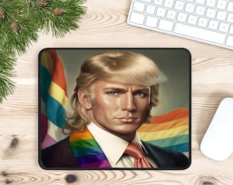 LGBT Donald Trump: Haz que Estados Unidos vuelva a ser grande, Regalos para nerds para él, Regalos para nerds de la computadora, Regalos para novio nerd, Alfombrilla de ratón kawaii