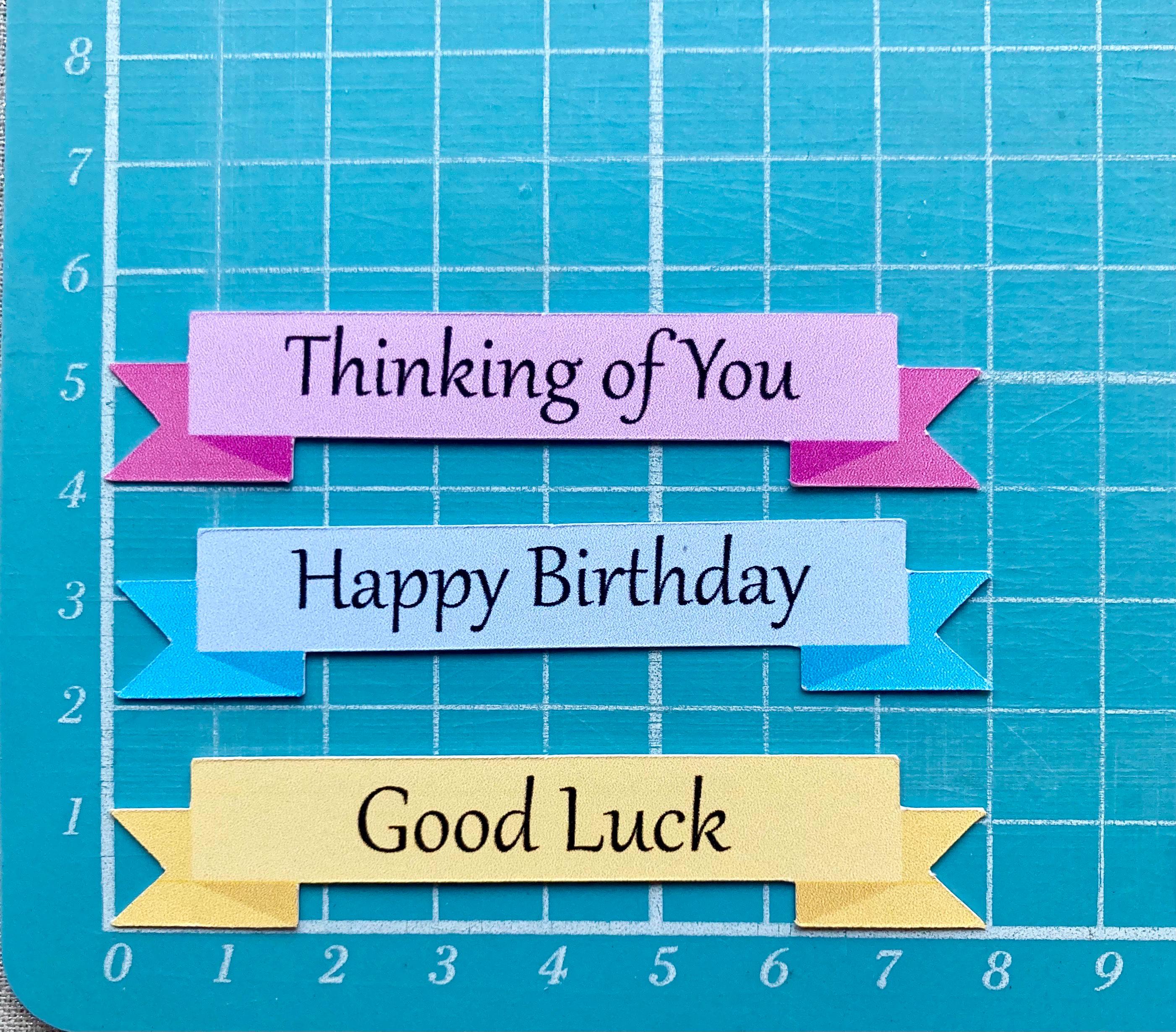 Sentiments Banners Card Making Birthday Card Making Sentiment Banners – Mixed Sentiments, 45 ...