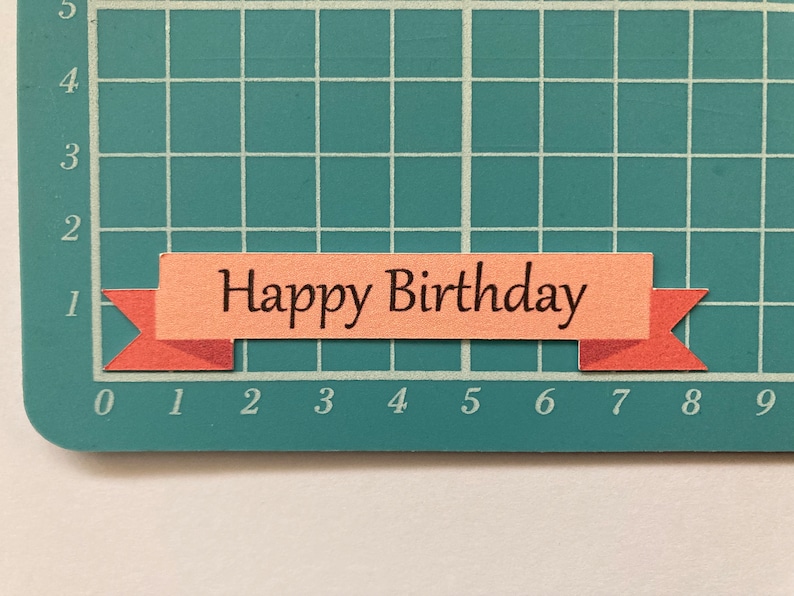 Happy Birthday Card Making Sentiments: Multicolored Embellishments Banners image 4