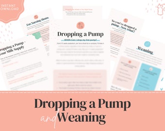 Dropping a Pump & Weaning