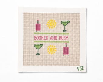 Booked and Busy Nadelspitze Leinwand