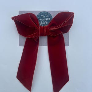 Sammetsbandsrosett: Bränd orange