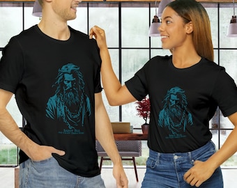 Saint Paul in Chains Aqua graphic image tshirt, patron saint, catholic t-shirt, christian tshirt, on unisex short sleeve Bella+Canvas 3001