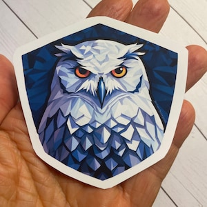 Snowy Owl sticker, large 3 inch sticker, bird sticker, nature sticker, owl sticker