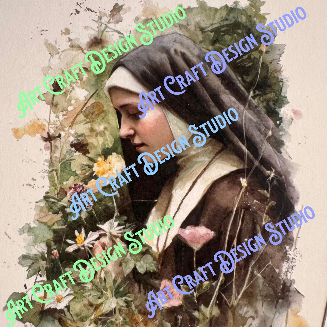 Watercolor Saint Therese of Lisieux Art Print, Multiple Sizes, Patron ...