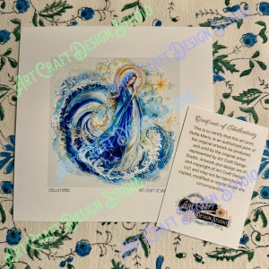 Stella Maris (Star of the Sea) art print in multiple sizes, Virgin Mary, catholic saint,  printed on ultra premium studio matte 60lb stock