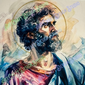 Saint Mark the Evangelist unframed art print available in multiple sizes, catholic saint,  printed on ultra premium studio matte 60lb stock