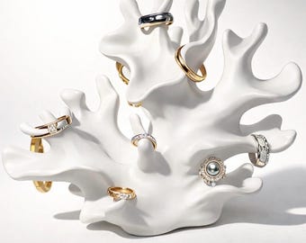 PLA ring holder coral