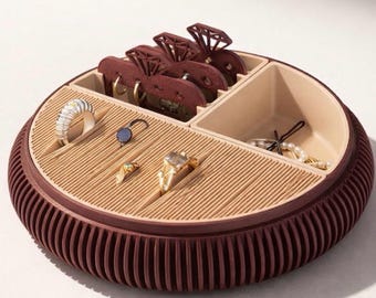 Modern Jewelry Holder with Lid – PLA