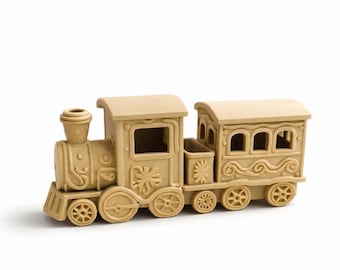 PLA Miniature Train for Party Favors, Train Decoration with Passenger Car, 6 cm