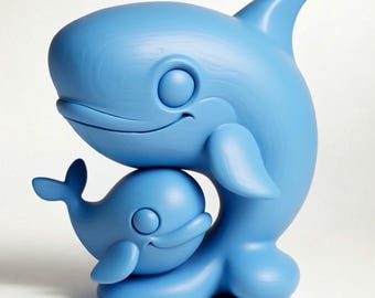 Whale favor for baptisms and births