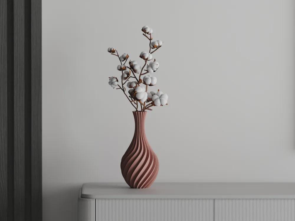 KOTARBAU® Vaso da fiori con superficie ondulata, effetto 3D