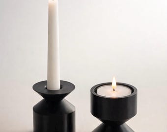 2 Dual-Purpose PLA Candle Holders – Modern and Versatile Design | Valentine's Day Decoration