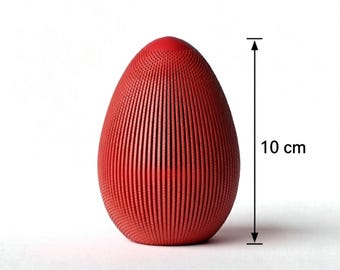 Easter egg ornament in pla, modern 3D printed decoration