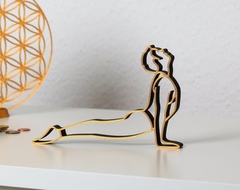 YOGA DEKO FIGUR | Geschenkidee | Yoga Geschenk für Freund | Wohndeko | Haus Dekoration | Farbwunsch | 3D Druck Pla | Cobra Pose |