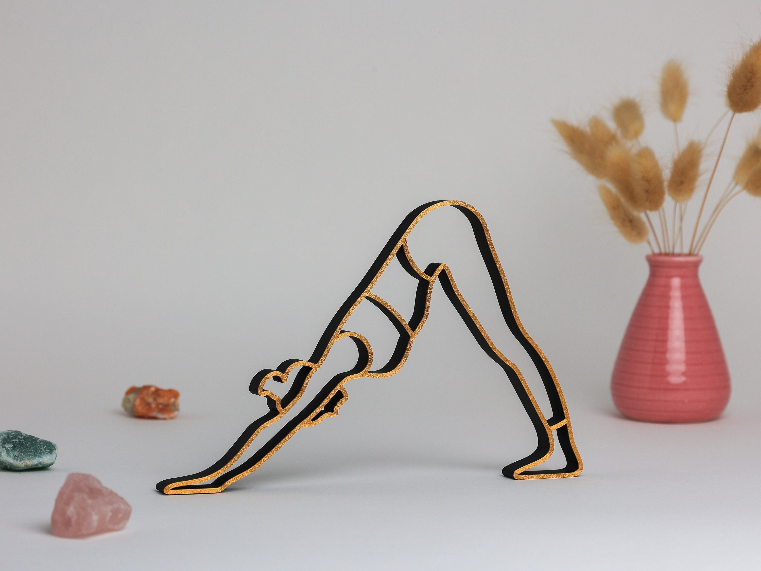 Frauen yoga statue