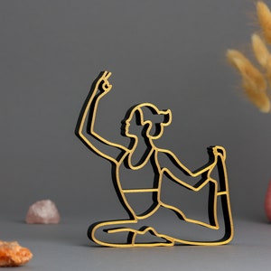 YOGA DECORATION FIGURE | Gift idea | Home decor | 3D printed PLA | House decoration | Yoga gift for girlfriend | Yoga studio | Minimalist