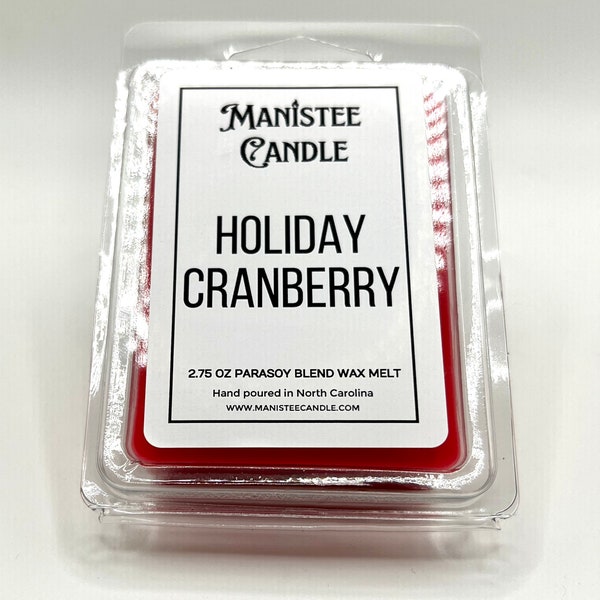 Holiday Cranberry Wax Melt - Highly Scented