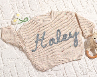 Personalized Kids Jumper, Kids Sweater, Baby Jumper, Baby Name Jumper,  Custom Embroidered Toddler Sweater,Unique Baby Gift for Boys & Girls