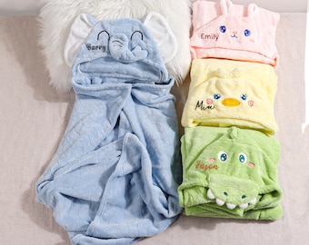 Hooded towel baby, Personalized hooded towel, Baby gift, Baby towel with hood, Personalized baby gift,Custom Bath Towels