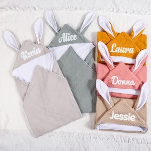 Hooded Baby Towel, Hooded Baby Towel With Ears, Personalized Hooded Baby Towel, Baby bath Gift, Baby Bath Towel Toddler Hooded Towel