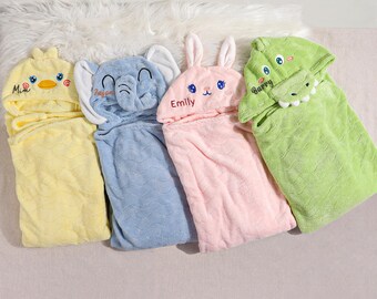 Hooded towel with name, baby gifts, personalized gifts baby, baby towel, birth, towel baby, baptism, Cute Baby Bath Towel