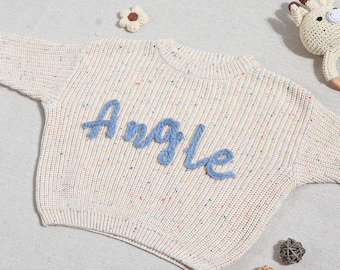Personalized Kids Jumper, Kids Sweater, Kids Sweatshirt, Baby Jumper, Toddler Name Jumper, Kids Embroidered Jumper, Baby Birthday Gift