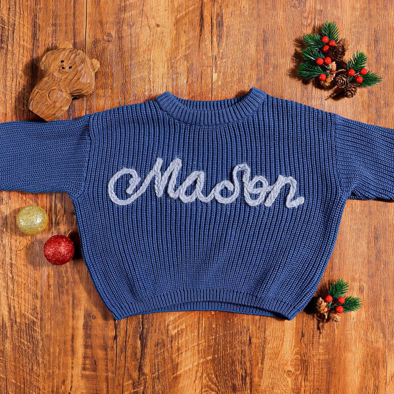 Knitted Baby Jumper - Etsy
