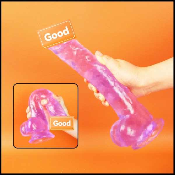 Gelatina Dildo, Trasparente Dildo Realistico, Forte Ventosa Dildo, Giocattolo Del Sesso Fantasia Fatto A Mano, Plug Anal, Butt Plug, Nodo Anal Dildo, Maturo