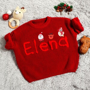Hand Embroidered  Baby Sweater, Baby Knitted Jumper, Personalized Newborn Sweater, Baby Sweater, Kids birthday sweater