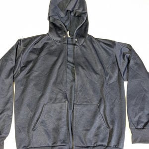 70s Zip Hoodie Grey - Etsy