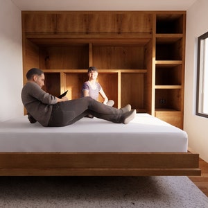 Eco platform online queen murphy bed