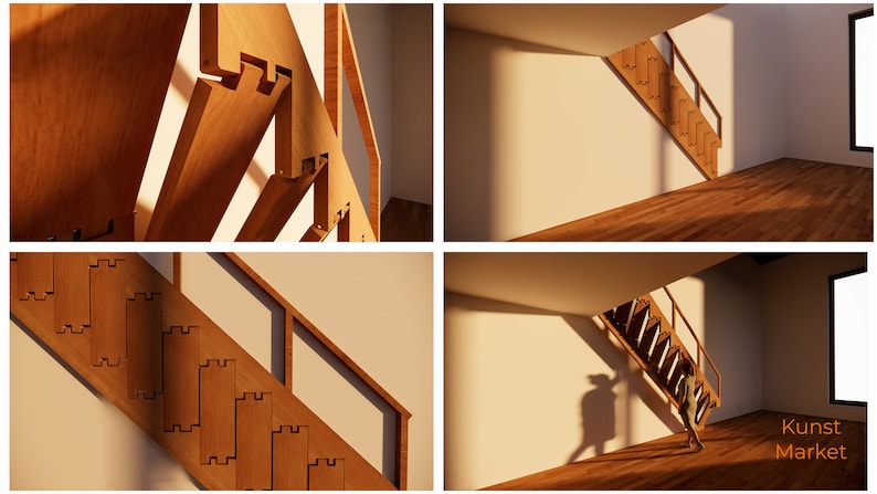 Folding Staircase DIY Build Plans: Compact Eco-friendly Design (digital ...