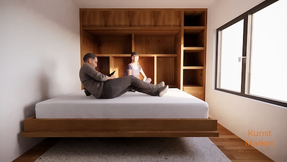 FURNITURE｜Matheny - Eco-Friendly Horizontal Murphy Bed Queen Size - DIY Build Plans