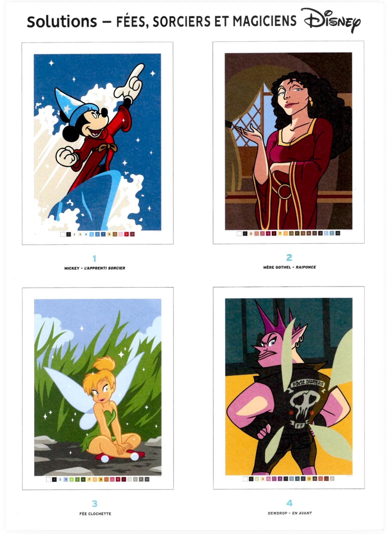 Fairies, Sorcerers, Magicians Color by Number PDF, Mystery Coloring ...
